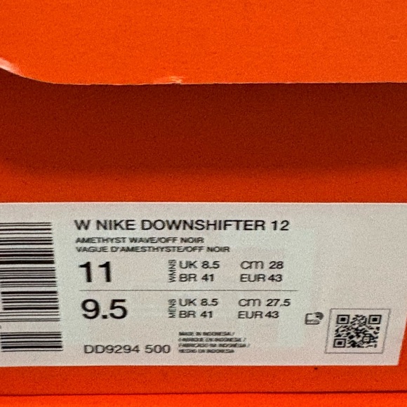 Nike Downshifter 12 Purple Black Womens New Sneakers NIB Running Shoes - Picture 15 of 15